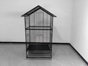 Jaula para Pájaros de Acero Inoxidable Resistente para Loros y Canarios, Diseño Sólido, Aviario Grande para Exteriores y Portátil - Product Image 2