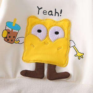 <span class=keywords><strong>SpongeBob</strong></span> <span class=keywords><strong>SquarePants</strong></span> stile coreano ragazzi set di abbigliamento a manica lunga autunno felpe per bambini vestiti del bambino per le ragazze - Product Image 4