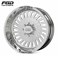 Jantes forgées sur mesure polonaises 24x12 24x14 22x12 avec enjoliveurs flottants 8x170 8x180 8x6.5 pour camions Ford F250 F350