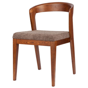 เก้าอี้ไม้วอลนัทหุ้มเบาะนั่งเรียบง่ายสไตล์สแกนดิเนเวียน-เรียบง่ายสำหรับสตูดิโอในยุโรป - Product Image 6