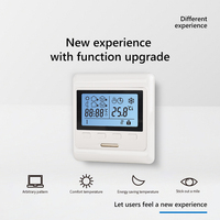 Oshland-termostato de calor programable M63 para control de calefacción de suelo, pantalla Lcd, Programación Digital de habitación, circulación semanal