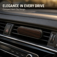 Diffuseur de parfum liquide pour voiture en noyer noir, style néoclassique, fixation sur grille d'aération, best-seller transfrontalier, diffusion longue durée