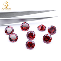 Pierres CZ résistantes à la chaleur, taille ronde, multicolores, zircone cubique 5A 7A 8A, pierres précieuses synthétiques en vrac CZ