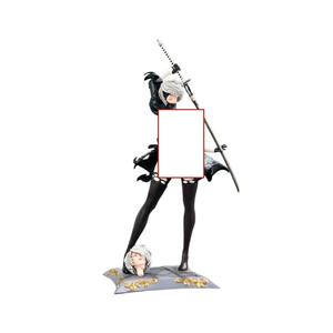 Statua Modello Action Figure di Alta Qualità 33cm Sexy NieR <span class=keywords><strong>Automata</strong></span> 2B Angel Game Goddess con Doppia Testa Scultura Ingrosso - Product Image 1