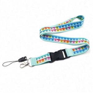 Periodic <b>Table</b> of Elements Cartoon Mobile Phone Lanyard Polyester Webbing <b>Work</b> ID Accessories Made From Drawings - Product Image 2