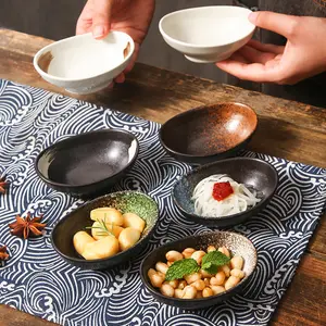 批发日本餐具瓷器哑光陶器餐具餐盘餐厅餐具