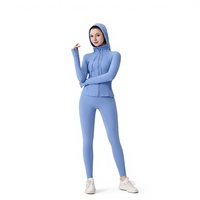   Veste de yoga de qualité supérieure pour les amateurs de yoga, motif uni haute performance, fermeture éclair décorative, durable et respirante