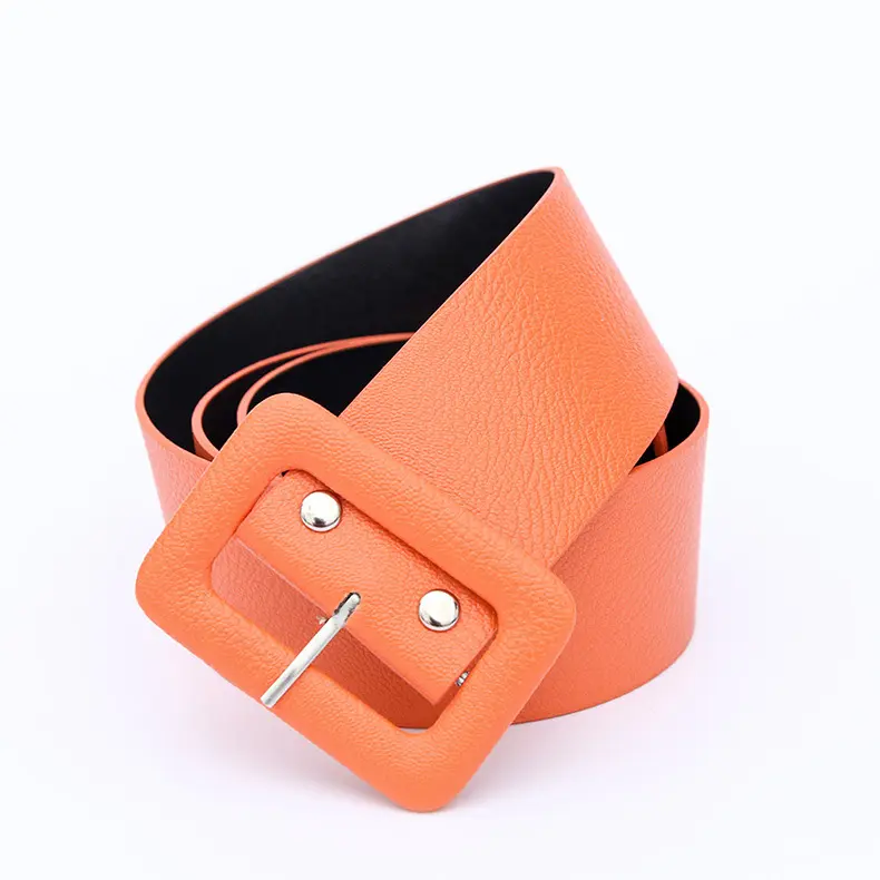 New lychee pattern multicolor women's leather belt students' creative versatile modeling decoration simple belt