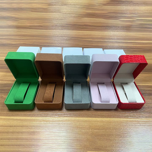 Custom Logo Square <b>Watch</b> Box Leatherette Gift <b>Case</b> Velvet Liner Travel Portable Holiday Gift Box <b>Watch</b> & Jewelry Storage Box - Product Image 2