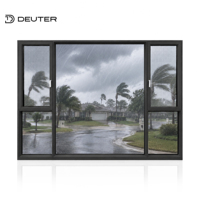 Ventanas Abatibles y Oscilobatientes de Aluminio de 2.0 mm Resistentes a Lluvias Intensas, con Rotura de Puente Térmico, Triple Sellado EPDM, Vidrio Low-E, Ventana de Seguridad para Hogares
