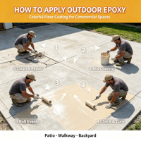 Résine époxy beige DIY pour sols, écologique, séchage rapide, imperméable, antidérapante, en spray pour sols en béton intérieurs et extérieurs