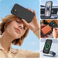 Étui de protection intégrale 360 en silicone liquide magnétique de luxe pour IPHONE 17/16/15/14 Pro Max Plus