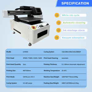 Uv Flatbed <b>Printer</b> 4050 UV Flatbed Printing Machine Cylinder Rotary Bottle and AB Film Uv Flatbed Printing Machine - Product Image 2