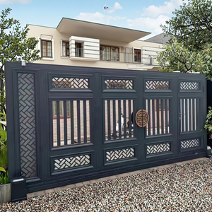 Phổ biến nhất trong <span class=keywords><strong>2025</strong></span> biệt thự Cổng ngoài trời kim loại lối vào trượt lớn chính nhôm cổng thiết kế mới - Product Image 2