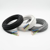 Câble de commande électrique flexible RVV 300V 6 AWG isolé en PVC cuivre pour équipement industriel et alimentation électrique