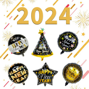 Globo de Papel de Aluminio de 18 Pulgadas para Año Nuevo, Decoración Festiva, Suministros para Globos, Artículos Decorativos para Fiestas de Navidad y Año Nuevo - Product Image 2