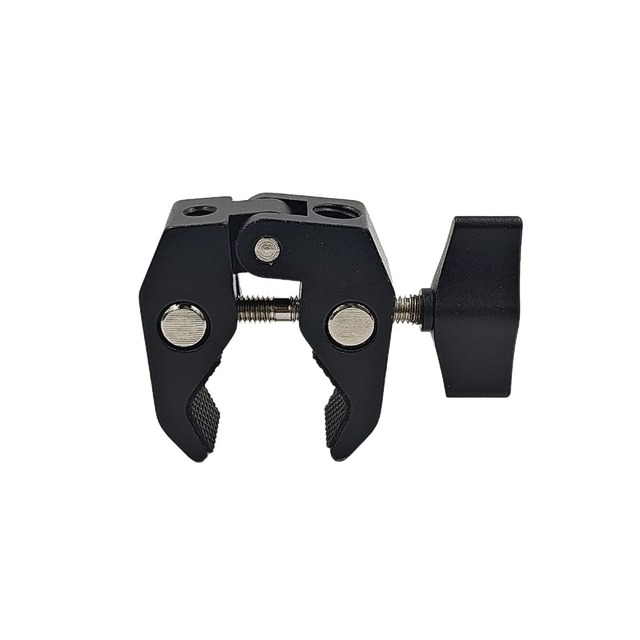 Aluminum Alloy Bicycle Handlebar & Camera Tripod Crab Clamp with 1/4 3/8 Inch Screw Holes-Portable Expansion Accessory