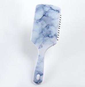 Vente en gros de brosses à cheveux professionnelles peigne à dents larges étanche brosse à cheveux en or et marbre brosse à cheveux en plastique - Product Image 6