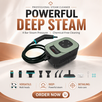 Nettoyeur Vapeur Haute Pression Portable Professionnel, Stérilisation à Haute Température, Aspirateur Électrique 2500W Sea-maid 1250ml