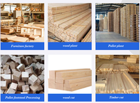 4M CNC Découpeur de palettes Ligne de fabrication de palettes en bois Scie à blocs de bois pour la coupe du bois