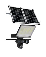 Projecteur LED solaire pliable direct usine avec caméra de sécurité HD CCTV IP65 extérieure sans fil audio bidirectionnel vision nocturne
