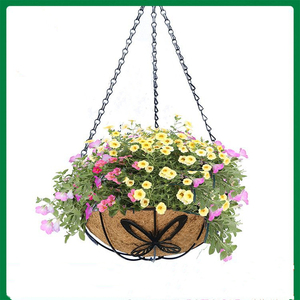 10-14 pollici cestini appesi in palma <span class=keywords><strong>da</strong></span> cocco Art cesto di fiori a <span class=keywords><strong>parete</strong></span> balcone fiori erba pianta verdure vasi <span class=keywords><strong>da</strong></span> fiori - Product Image 5