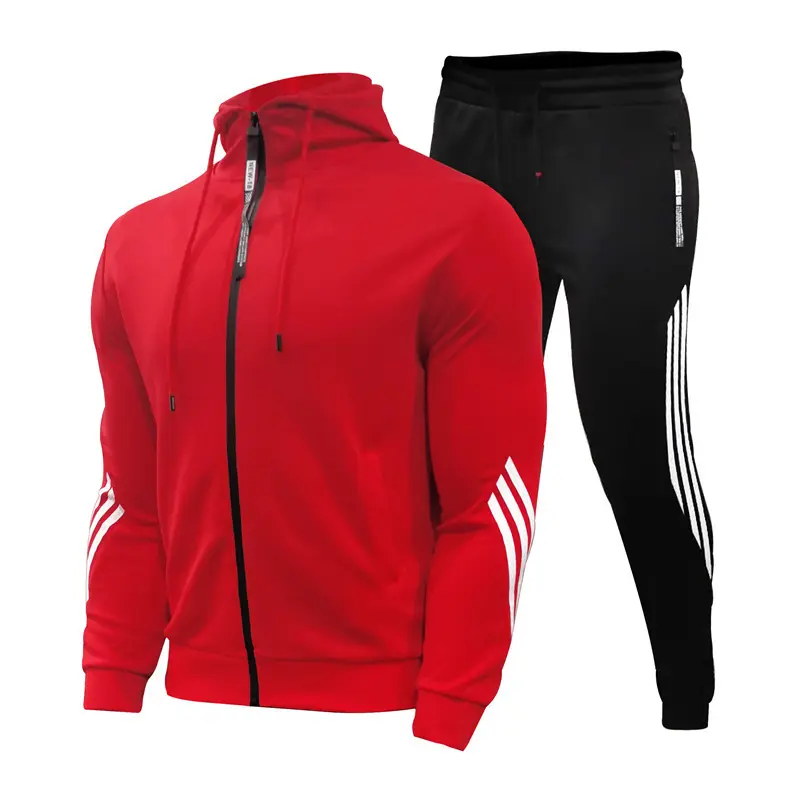 Sportswear Men Tracksuit 100% Polyester Top Quality Gym Sportswear Hoodie Tracksuits Set Oversized Tracksuits For Men