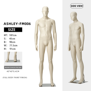 Penjualan terlaris manekin pria kelas atas serat kaca seluruh tubuh dengan Matte selesai realistis warna kulit pajangan jendela Dummy - Product Image 5
