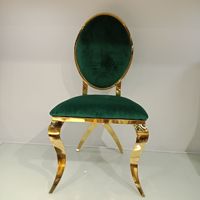 Vente en gros de meubles d'hôtel chaises de banquet et de salle à manger chaises de mariage en velours en acier inoxydable pour banquet de fête