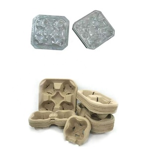 Machine de moulage de porte-gobelets/supports à café/plateaux à œufs en pâte à papier recyclée, écologique et biodégradable, 2 gobelets / 4 gobelets - Product Image 6