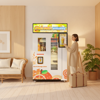 Máquina Expendedora de Jugo de Naranja Automática Personalizada de Fábrica, con Limpieza Automática, Monitoreo Remoto, Pantalla Táctil de 21.6 Pulgadas, Pago con Tarjeta de Crédito y Código QR