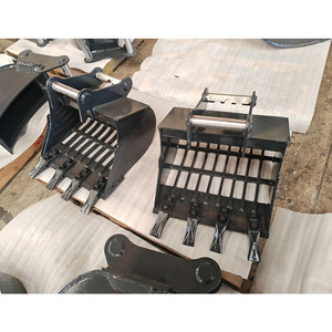 دلو غربلة XZFE MS03 للحفارات مع أسنان بعرض 800 مم، ملحق للحفارات بوزن 3.5 طن، دلاء هيكلية - Product Image 4