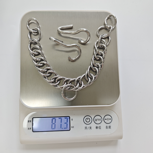 Chaîne de bridon en acier inoxydable à double maillon avec crochets, chaîne de bridon durable à 24 maillons pour bridons de cheval - Product Image 5