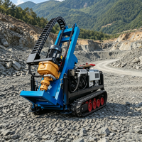 Mini-foreuse hydraulique DTH compacte pour trous de dynamitage, machine de forage de roche pour l'exploitation en carrière et en mine ouverte