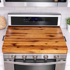 Planches de protection en bois d'acacia pour cuisinière électrique avec poignée, <span class=keywords><strong>planche</strong></span> à découper en bois pour évier, plateau de service, <span class=keywords><strong>planche</strong></span> à nouilles pour cuisinière à gaz - Product Image 1