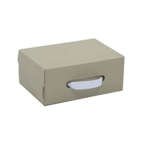 Boîtes rigides en papier kraft ondulé portable personnalisable pour emballage cadeau pour chaussures chaussettes fourrures forme magnétique