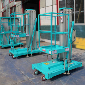 Larges variétés Échelle électrique 4-14m Mât vertical élévateur Échelle hydraulique portable en alliage d'aluminium Plate-forme élévatrice pour homme - Product Image 5