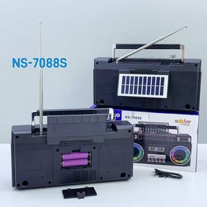 Nuevo Radio Altavoz Estéreo Clásico Recargable Vintage con Panel Solar NS-7088S, FM/<span class=keywords><strong>AM</strong></span>/SW 3 Bandas, Batería Integrada - Product Image 2
