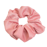MUJU B336 Chouchous en satin de soie 12,5 cm, couleur unie brillante, élastiques pour cheveux, attaches pour queue de cheval, prêts à la vente, faible MOQ