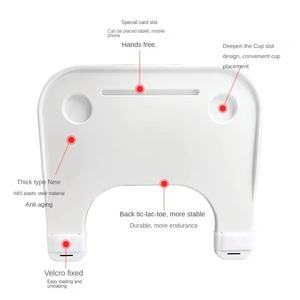 Wheelchair Dinning Tray clear <b>Table</b> Board Height <b>Adjustable</b> Height <b>Adjustable</b> Accessible Desk Accessories Eatlap Holder Elderly - Product Image 5