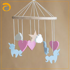 Mobiles pour bébé faits à la main en gros, personnalisés, Coran, berceau, chambre d'enfant, nuage arc-en-ciel, fleur, <span class=keywords><strong>renard</strong></span>, décoration suspendue pour chambre d'enfant - Product Image 6