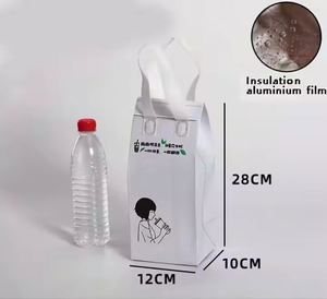 Bolsa Térmica Aislante Personalizada Blanca Desechable de Papel de Aluminio y Tela No Tejida para Llevar Comida, Café, Pasteles - Product Image 3