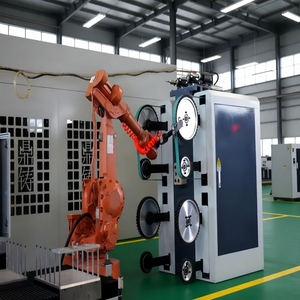 Robot de polissage et de rectification automatique en acier inoxydable pour jantes en alliage, disques et métaux plats, avec collecteur de poussière - Product Image 3