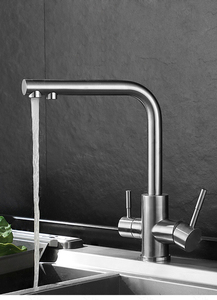 Vòi 3 Chiều Hiện Đại Vòi Lọc Nước Gắn Trên Sàn 304 Vòi Nhà Bếp Vòi Nóng Lạnh Vòi Trộn Nhà Bếp Nước Tinh Khiết - Product Image 3