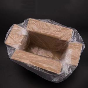 Tas datar LDPE biru bening kustom tahan air poli <span class=keywords><strong>Liner</strong></span> untuk makanan bayi dan Pizza cetak Offset kotak karton bawah panas - Product Image 1