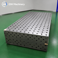 Table de soudage flexible 3D nitrurée, banc de soudage modulaire perforé pour la fabrication métallique, poste de travail de soudage industriel de précision