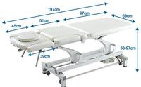 Équipement de physiothérapie hospitalier de nouveau design pour la rééducation des patients avc Table de traitement chiropratique Portable pliante