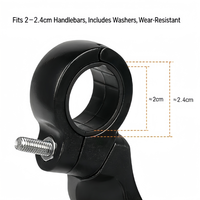 Rétroviseur latéral de guidon pour moto et vélo, miroir convexe HD de qualité supérieure pour VTT