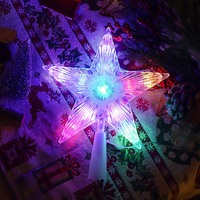 Étoile de Noël lumineuse TSINYE pour le sommet du sapin, étoile LED RGB avec télécommande, minuterie USB, lanterne étoilée pour les fêtes de fin d'année