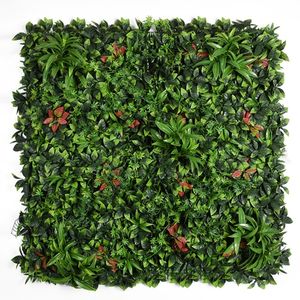 Telón de fondo de boj <span class=keywords><strong>Vertical</strong></span> Uv para <span class=keywords><strong>Pared</strong></span>, paneles de plástico Artificial de imitación verde, césped de estilo de jungla - Product Image 6